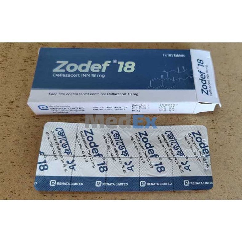 Zodef Tablet 18 mg Deflazacort