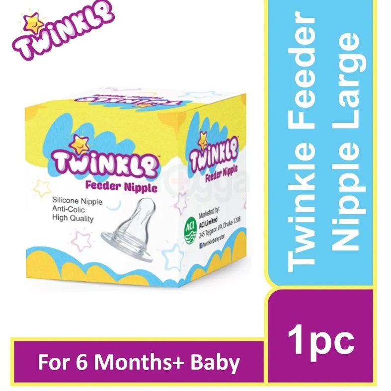 Twinkle Feeder Nipple Large 6months
