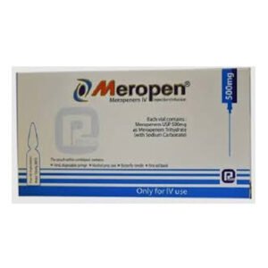 Meropen Injection 500 mg/vial – Meropenem Trihydrate