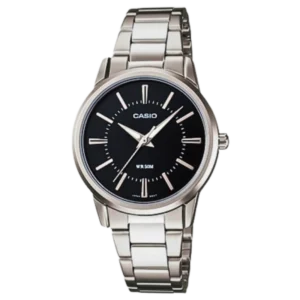 Casio Black Dial Stainless Steel watch for Ladies - LTP-1303D-1AVDF