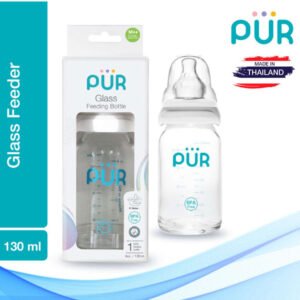Pur Glass Feeding Bottle 130ml