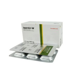 Isentin M 2.5 mg+1000 mg Tablet (Linagliptin + Metformin Hydrochloride 2.5 mg+1000 mg)