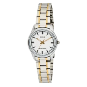 CASIO Silver Plated Case Stainless Steel Band Watch for Women - LTP-V005SG-7AUDF