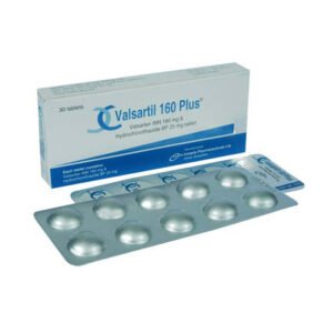 Valsartil Plus Tablet (Valsartan+Hydrochlorothiazide 160 mg + 25 mg)