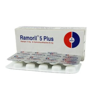 Ramoril Plus Tablet (Ramipril + Hydrochlorothiazide 5mg+25 mg)