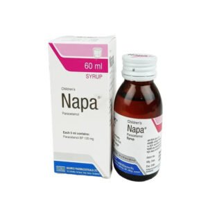 Napa Syrup 60ml  (Paracetamol 120 mg/5 ml Suspension)