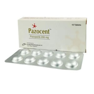 Pazocent 200mg Tablet (Pazopanib Hydrochloride 200mg)