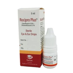 Rocipro Plus Eye Drop 0.3%+0.1% (Ciprofloxacin + Dexamethasone)