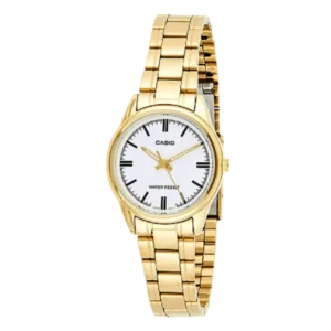 Casio Gold Plated Case SS Band Women's Watch - LTP-V005G-7AUDF