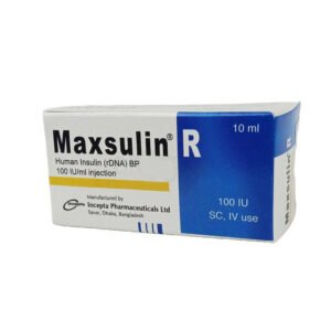 Maxsulin R Injection 100 IU/ml Insulin Human [rDNA]