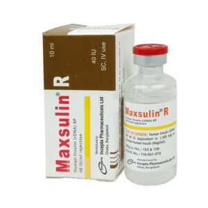Maxsulin R Injection 40 IU/ml Insulin Human [rDNA]