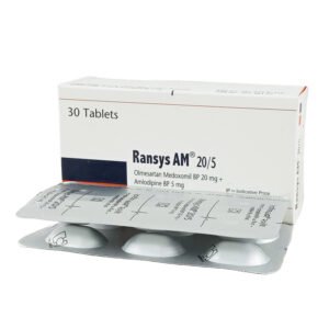 Ransys AM Tablet 5 mg+20 mg (Amlodipine Besilate + Olmesartan Medoxomil)