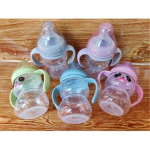Baby Feeder Bottle MiniTree Wide Neck Plastic Bottle With Handle 210ml
