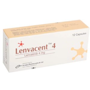 Lenvacent Capsule (Lenvatinib Mesylate 4mg)
