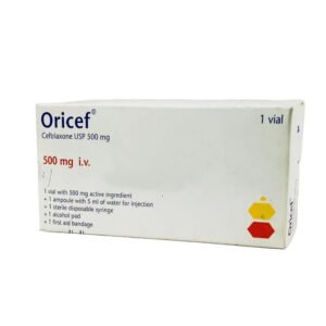 Oricef Injection 500 mg/vial (Ceftriaxone Sodium)