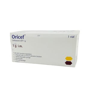 Oricef  IM Injection 1 gm/vial (Ceftriaxone Sodium)