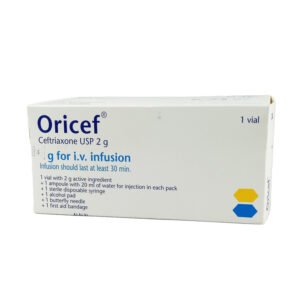 Oricef Injection 2 gm/vial (Ceftriaxone Sodium)