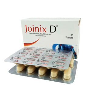 Joinix D Tablet (Glucosamine Sulfate + Diacerein 750 mg+50 mg)