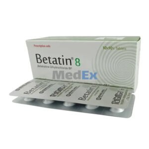 Betatin Tablet 8 mg – Betahistine Dihydrochloride