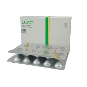 Luvio Capsule 60 mg+30 mg+6 mg+2 mg+15 mg (Vitamin C + Vitamin E + Lutein + Copper + Zinc)