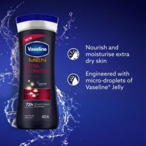 Vaseline Men Extra Hydration 72H Moist. Body Cream 400 ml