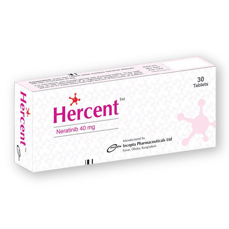 Hercent 40mg Tablet (Neratinib Maleate 40mg)