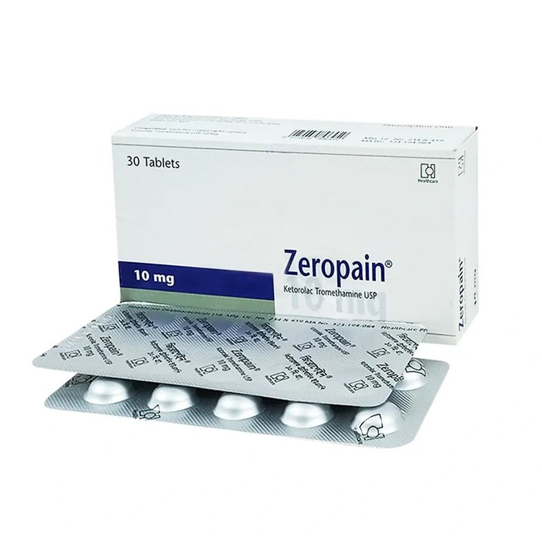 Zeropain Tablet 10 mg (Ketorolac Tromethamine 10mg)