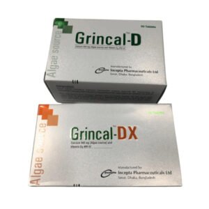 Grincal DX Tablet (Algae Calcium + Vitamin D3 600 mg+400 IU)