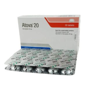 Atova 20mg Tablet (Atorvastatin Calcium 20 mg)