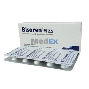 Bisoren M Tablet 2.5 mg + 5 mg – Bisoprolol Fumarate + Amlodipine Besilate