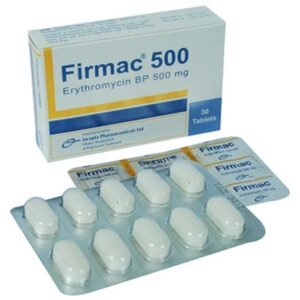 Firmac 500mg Tablet (Erythromycin 500mg)