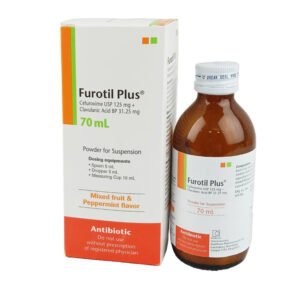 Furotil Plus Suspension (125 mg+31.25 mg)/5 ml (Cefuroxime Axetil + Clavulanic Acid)