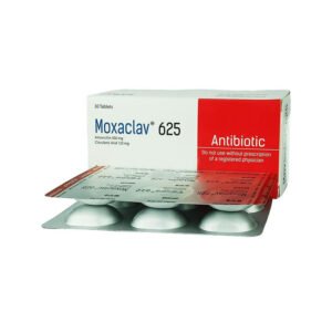 Moxaclav Tablet  500 mg+125 mg (Amoxicillin + Clavulanic Acid 500 mg+125 mg)