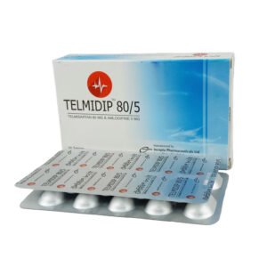 Telmidip Tablet (Amlodipine + Telmisartan 5 mg + 80 mg)