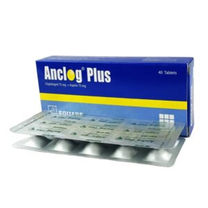 Anclog Plus 75+75 Tablet (Clopidogrel + Aspirin 75 mg+75 mg)