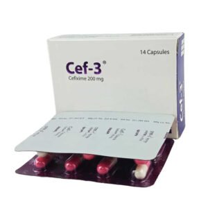 Cef-3 Capsule 200mg (Cefixime Trihydrate 200 mg)