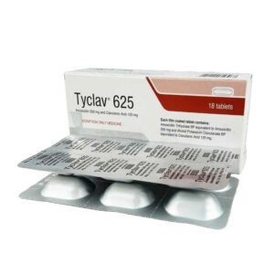 Tyclav 625mg Tablet (Amoxicillin + Clavulanic Acid 500 mg+125 mg)