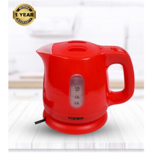 VISION Electric Kettle 0.8 Liter Red (VSN-EK-01)