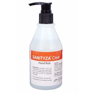 Sanityza Clear Hand Rub (Chlorhexidine Gluconate + Isopropyl alcohol 0.5% + 70%)