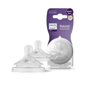 Philips Avent Bottle Nipple Natural 3 Month Plus 2 Pcs