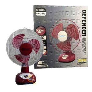 Defender 2912 Rechargeable Multi-Function 12 Fan - Maroon