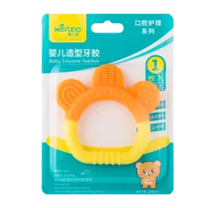 Baby Silicone Hand Teether CN – 1 pcs (Yellow)