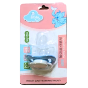 Baby Smile Petals Type Liquid Silicone Pacifier 0–3 Months – 1 pcs (Blue)