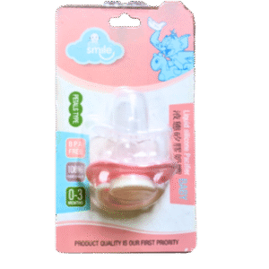Baby Smile Petals Type Liquid Silicone Pacifier 0–3 Months – 1 pcs (Pink)