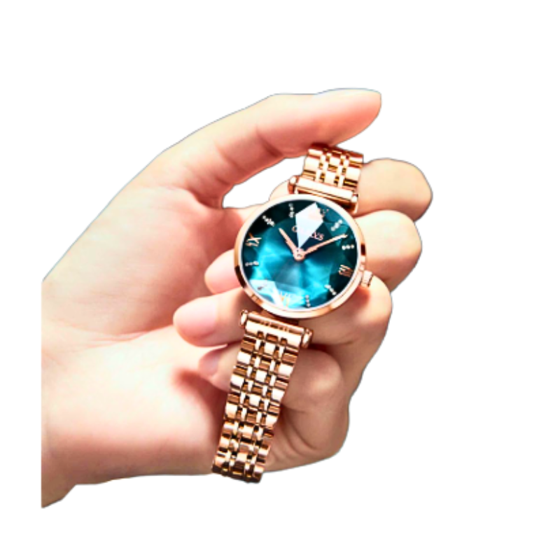 Diamond Mirror Wrist Watch for Women