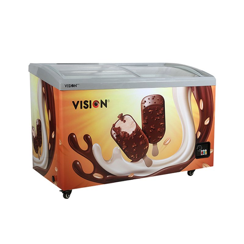 VISION Glass Door Chest Freezer 368L Ice