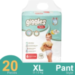 Giggles Pant System Baby Diaper (XL) (15 Kg) (20 Pcs)
