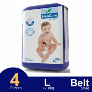 Neocare Premium Belt System Baby Diaper (7–18 kg) (4 Pcs)