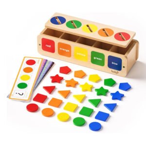 Boby Montessori Sorting Toys Toddlers Wooden Sorter Box Sensory Learning