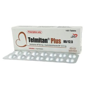 Telmitan Plus Tablet 80 mg + 12.5 mg (Telmisartan + Hydrochlorothiazide)